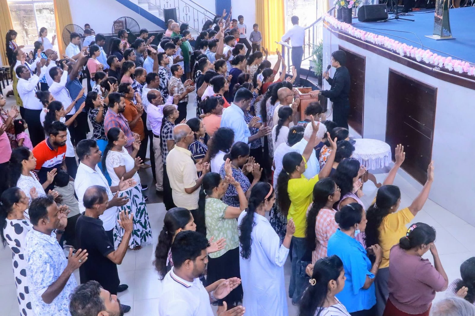 Congregation at worship, Calvary Pamula Church of Worship