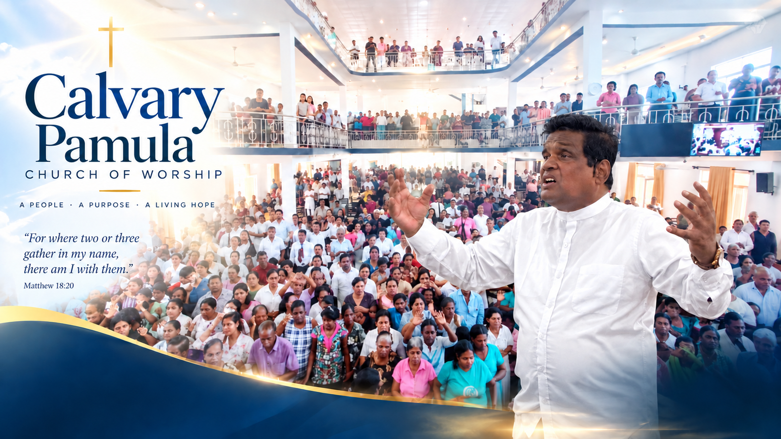Worship service, Calvary Pamula Church of Worship, Seeduwa